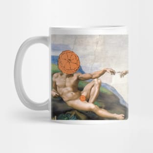 Citrusness is next to Godliness - The man with half an orange for a head Mug